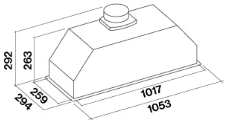 Встраиваемая вытяжка Falmec GRUPPO INCASSO PLUS 105 IX