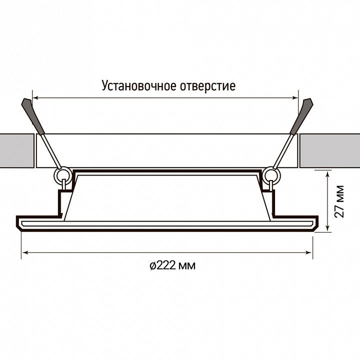 Встраиваемый светильник Jazzway  PLED DL6 20w 6500K WH IP40