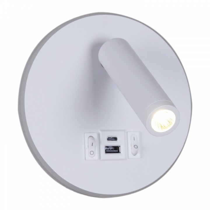 Бра Reluce 86203 86203-9.2-001KT LED12W+USB WT