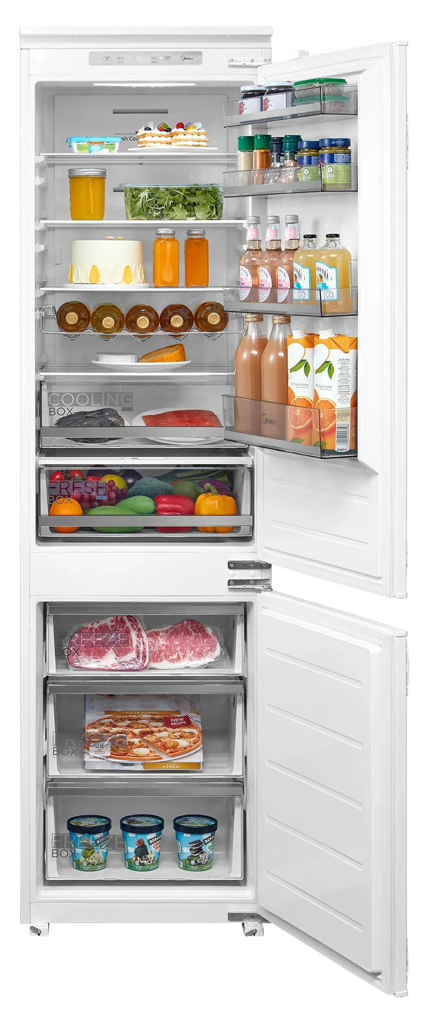 Встраиваемый холодильник Midea MDRE414FGE01