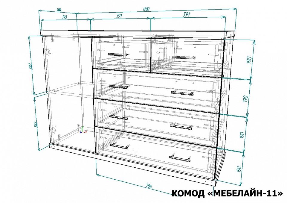 Комод Мебелайн-11