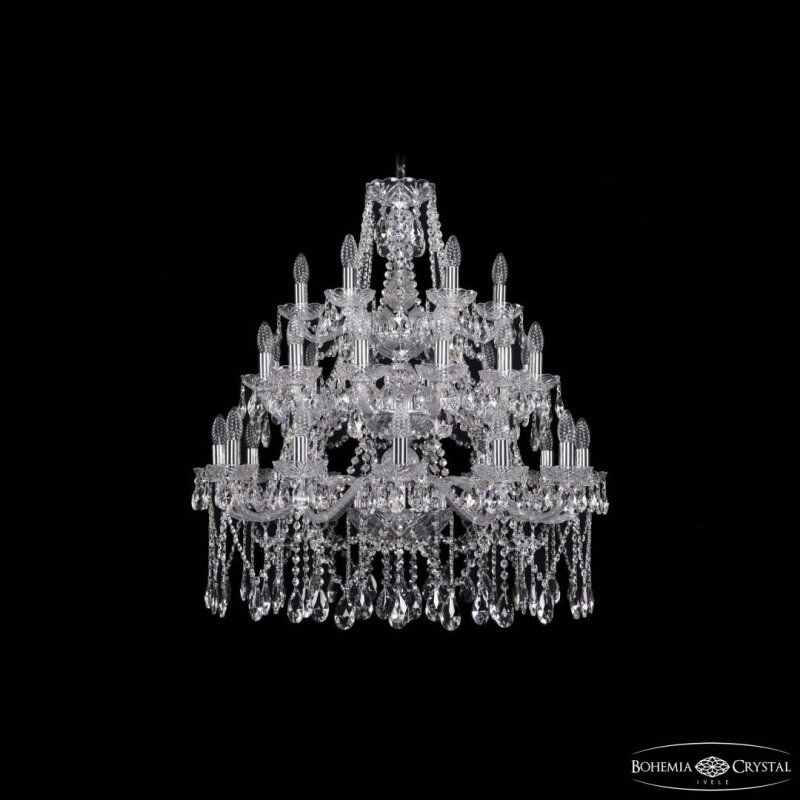 Подвесная люстра Bohemia Ivele Crystal 1413 1413/12+12+6/300/3d Ni
