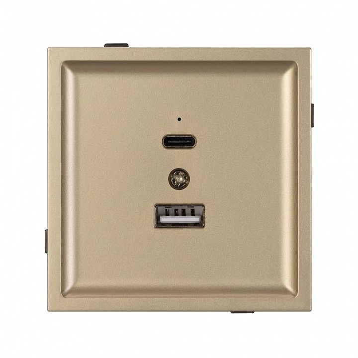 Розетка 2хUSB type A и C без рамки Arlight SCT-TENDO 054537