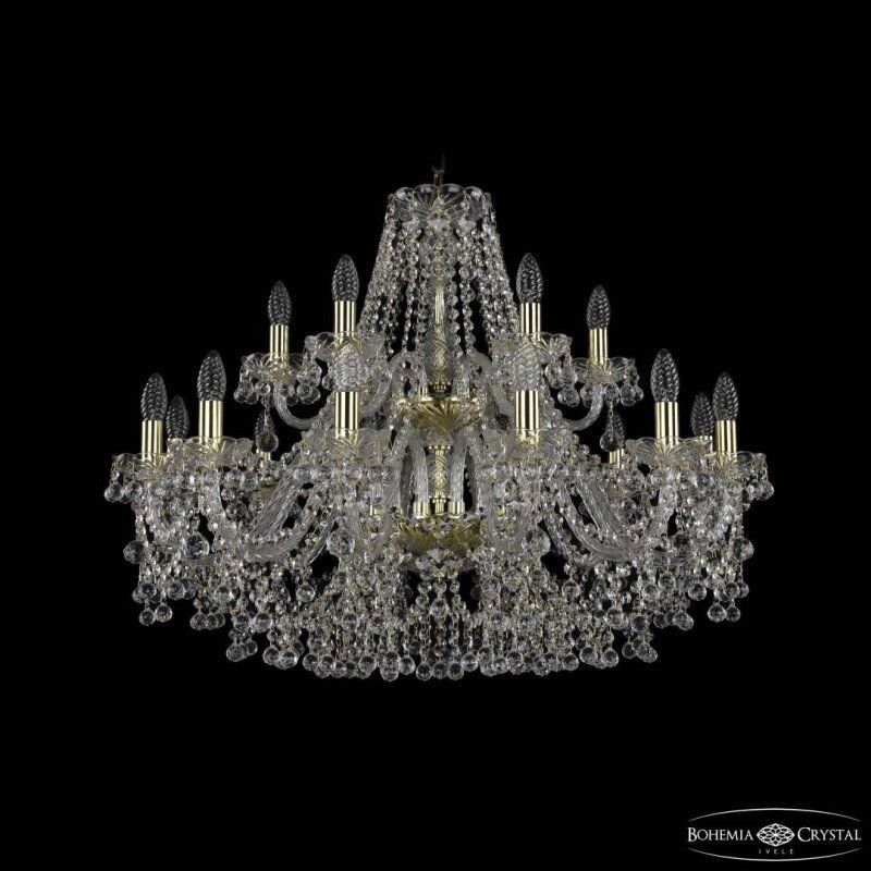 Подвесная люстра Bohemia Ivele Crystal 1409 1409/12+6/300/2d G