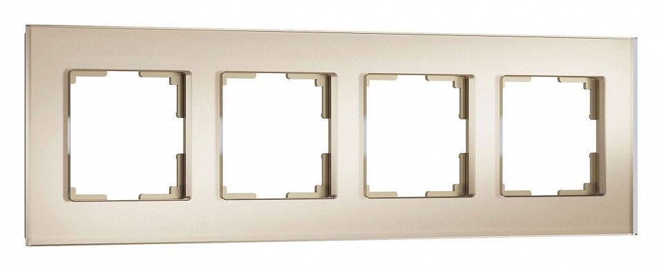 Рамка на 4 поста Werkel Senso (шампань, стекло soft-touch) W0043111