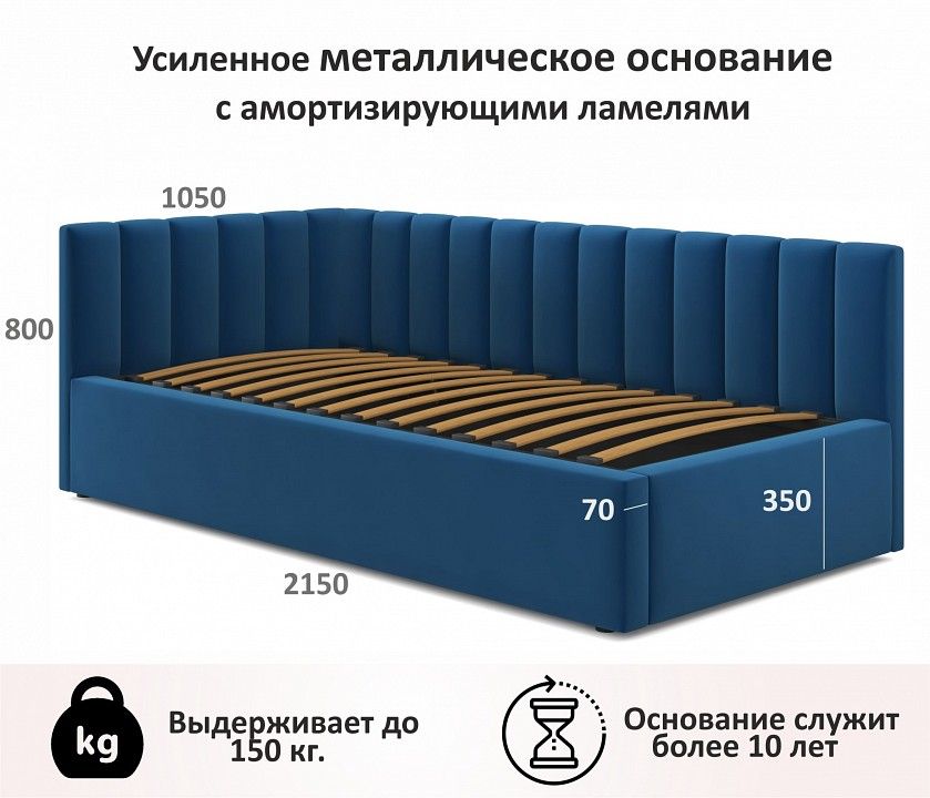 Кровать односпальная Milena