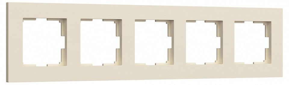 Рамка на 5 постов Werkel Slab айвори софт W0052962