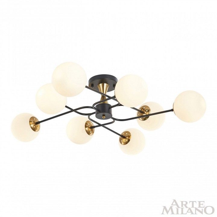 Люстра на штанге Arte Milano Neapolis-76808 276808/8 BK/GD