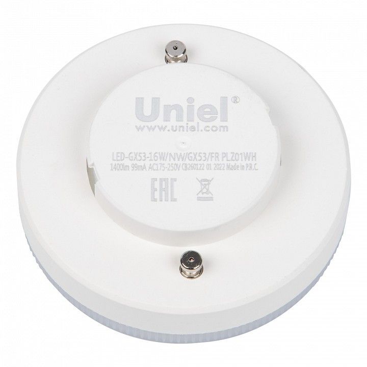 Лампа светодиодная Uniel PLZ01WH GX53 16Вт 4000K UL-00003725
