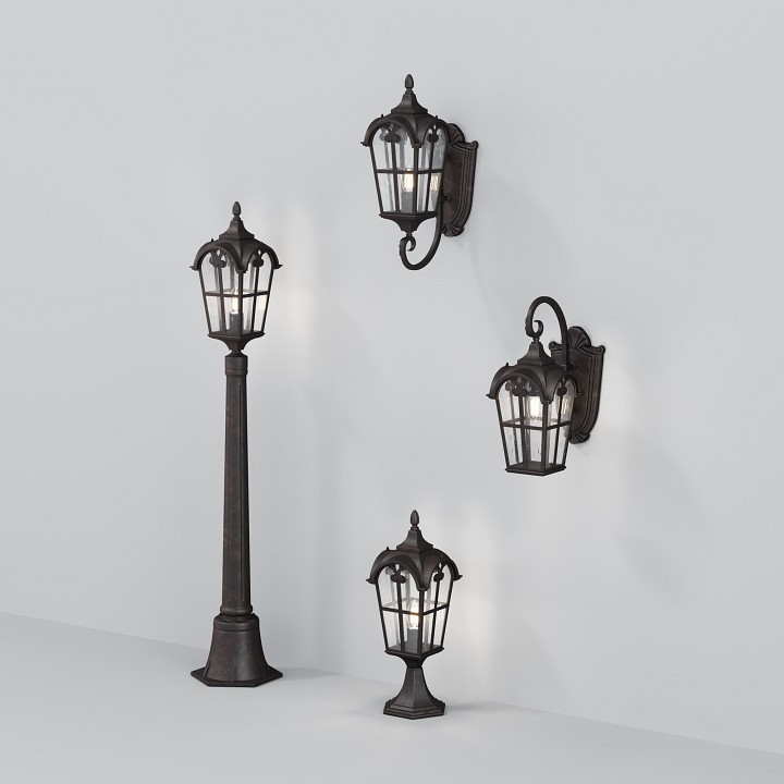 Наземный низкий светильник Maytoni Outdoor Albion O413FL-01BZ