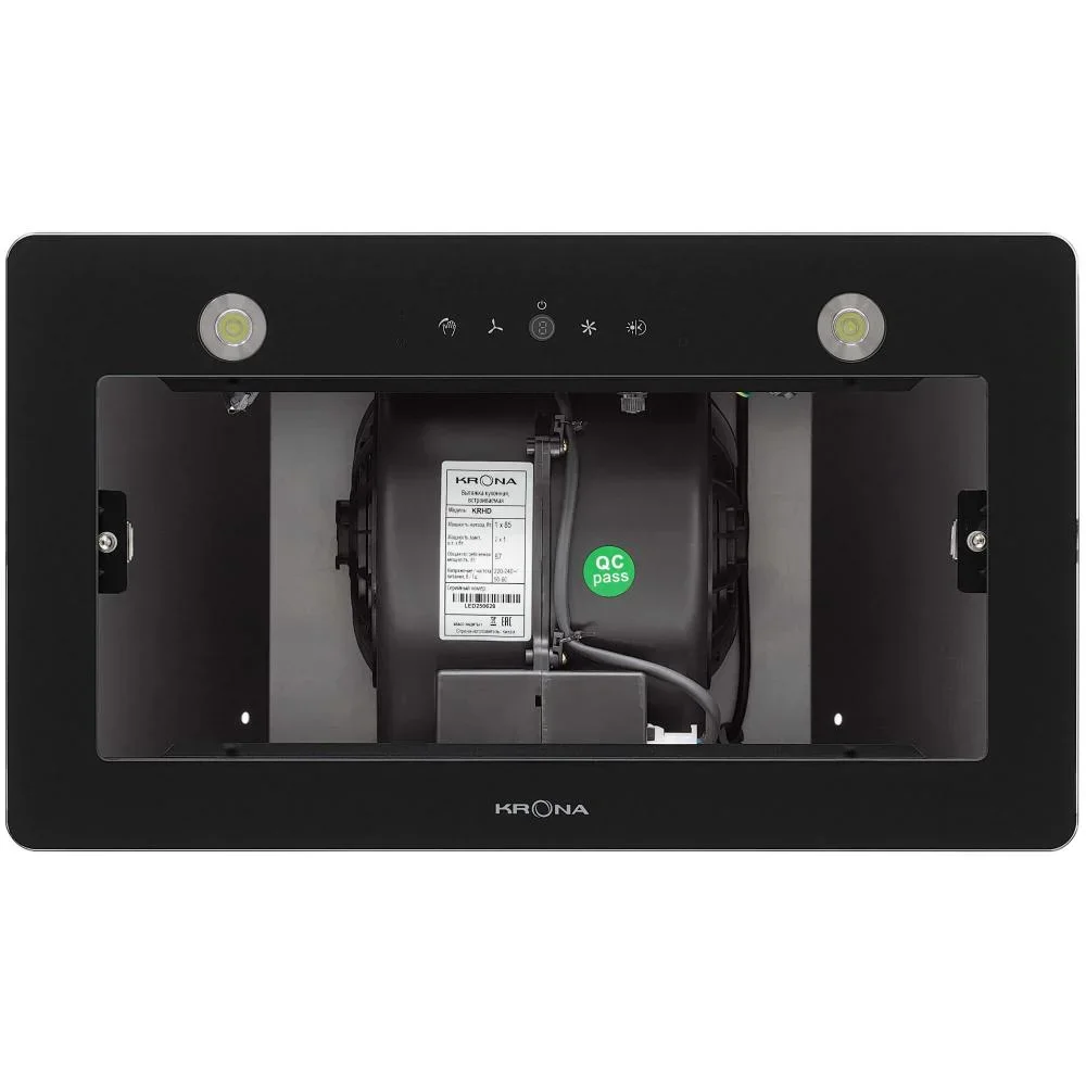 Встраиваемая вытяжка KRONA SVEN 600 black SGC RL