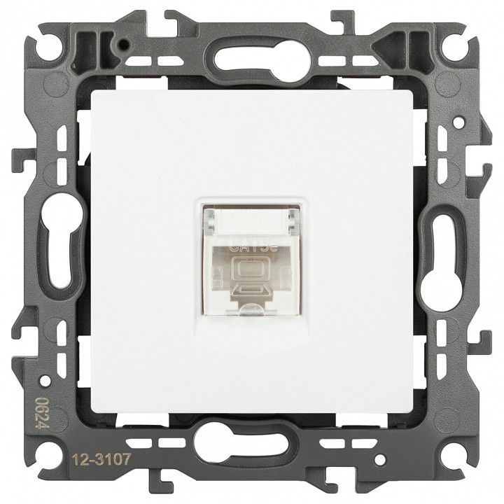 Розетка Ethernet RJ-45 без рамки Эра Эра 12 12-3107-01М