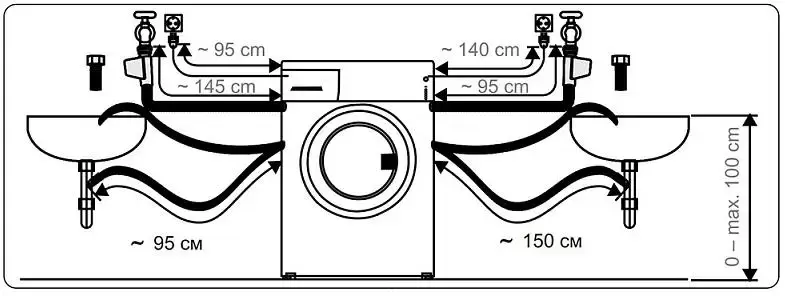 Отдельностоящая стиральная машина с сушкой Korting KWD 58L1496 S
