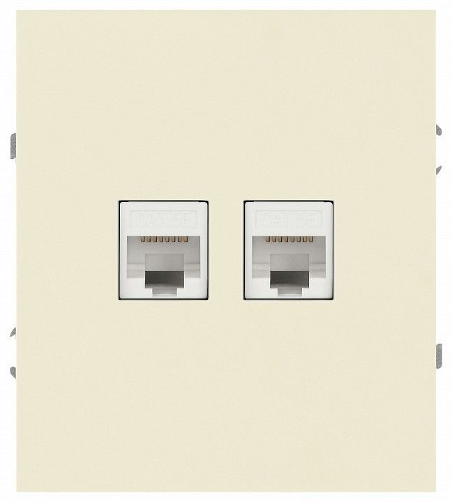 Розетка двойная Ethernet RJ-45 без рамки Эра Arktik Б0070485
