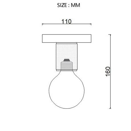Накладной светильник Imperiumloft RH Utilitaire Socket 48,071