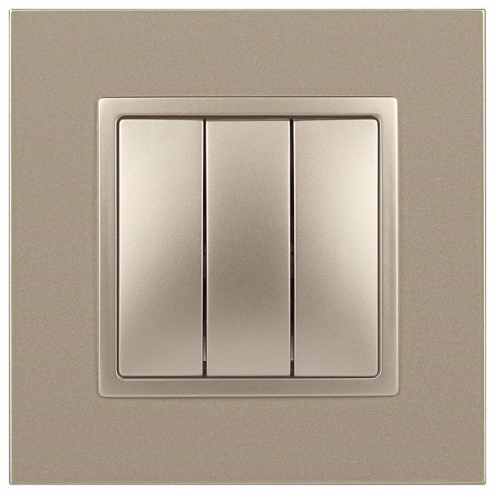Выключатель трехклавишный без рамки Эра Эра Elegance 14-1107-04