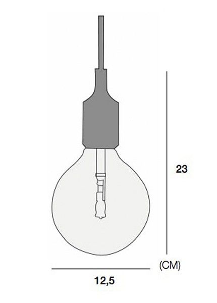 Подвесной светильник Imperiumloft Muuto E27 40.036