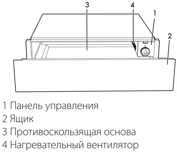 Встраиваемый подогреватель посуды Smeg CPR115B3
