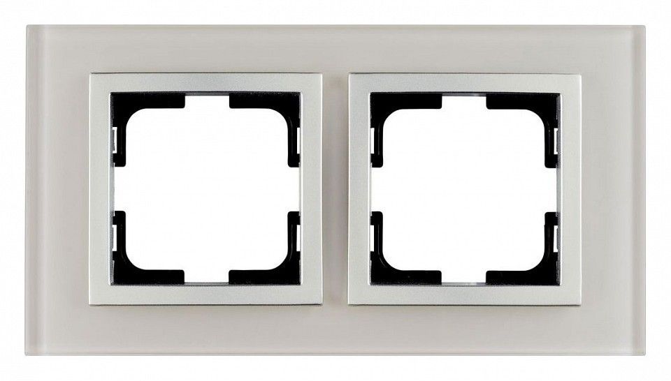 Рамка на 2 поста Mono Electric Style Glass 107-710000-161