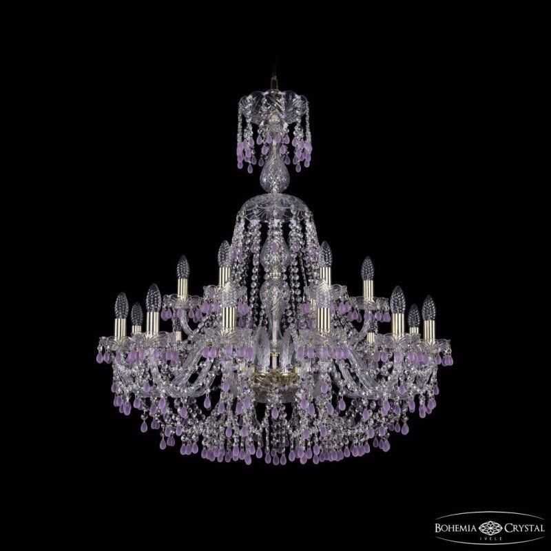 Подвесная люстра Bohemia Ivele Crystal 1410 1410/12+6/300/XL-95 G V7010