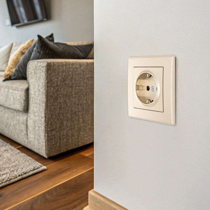 Розетка с заземлением и со шторкой Arte Milano SET06-1 SET06-1-40-1 shampan