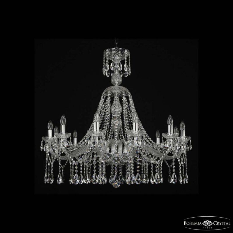 Подвесная люстра Bohemia Ivele Crystal 1413 1413/12/360/XL-100 Ni