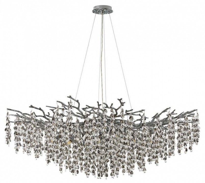 Подвесная люстра Arte Milano Веточка 230110.1200.18.E14.H2 CB Clear-Smoky