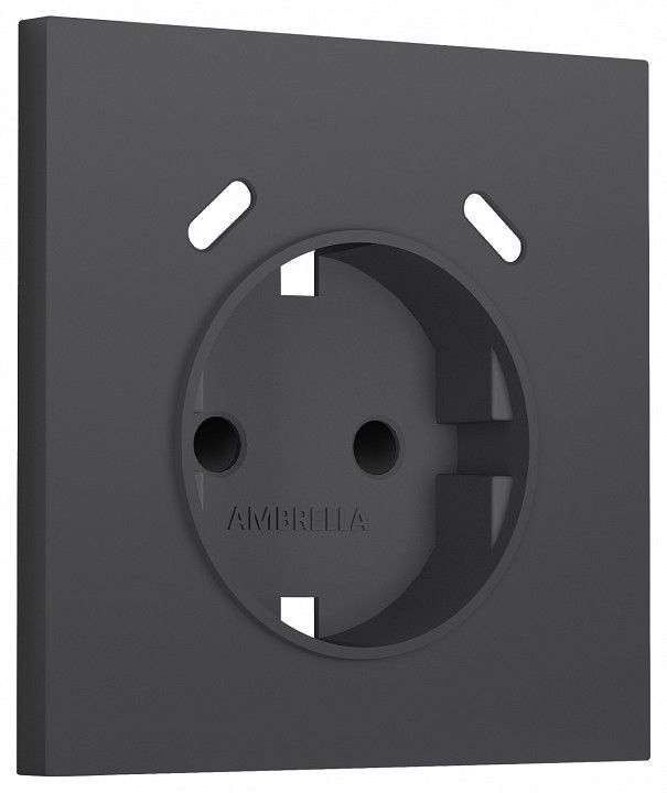 Накладка для розетки с заземлением и со шторками и 2хUSB type C Ambrella Volt SIGMA SP9105