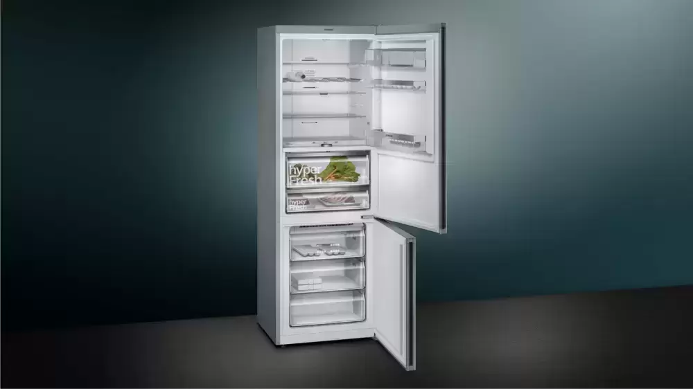 Отдельностоящий холодильник с нижней морозильной камерой SIEMENS KG49NSW2AR