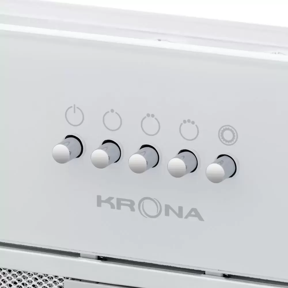Встраиваемая вытяжка Krona ELISA 600 GLASS WHITE PB