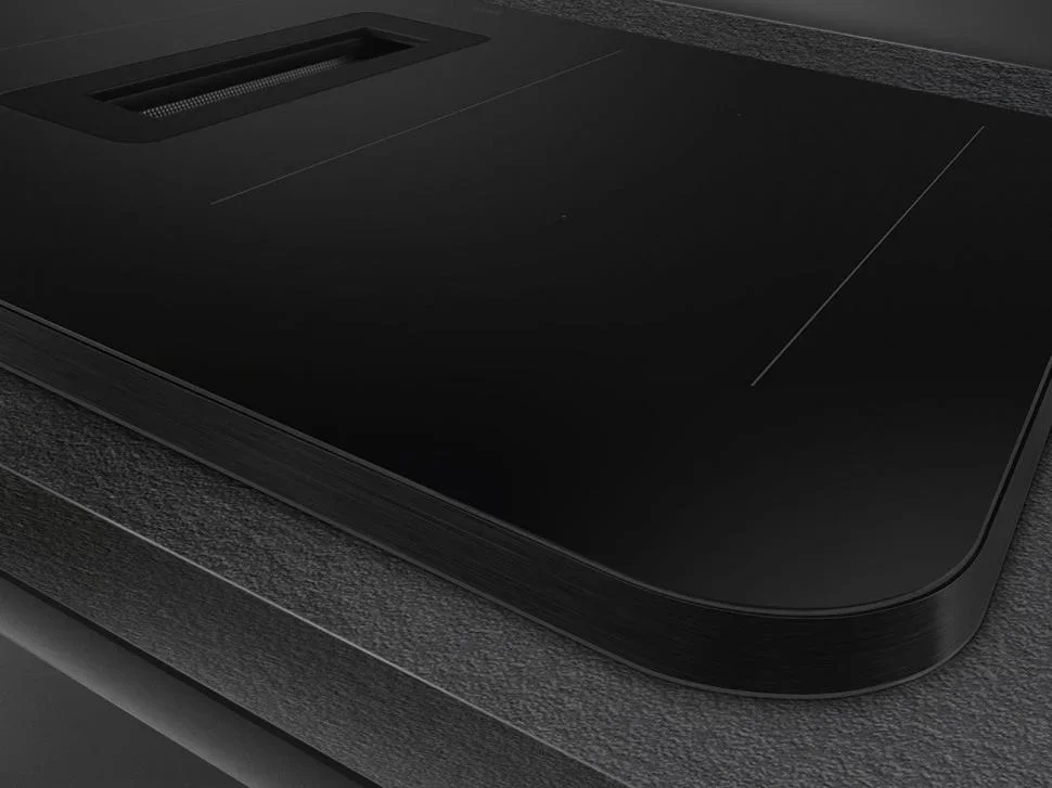 Варочная панель с вытяжкой Smeg HHSL7844MB