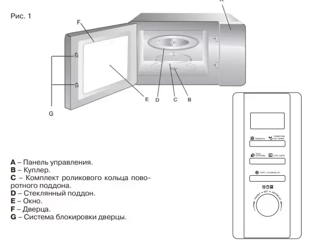 Микроволновая печь KRONA QUANTUM 44 BL/IX