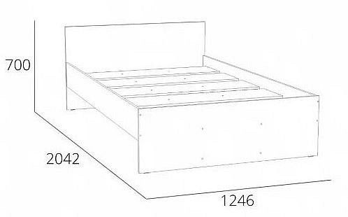 Кровать полутораспальная Сильва Симпл ML876874535