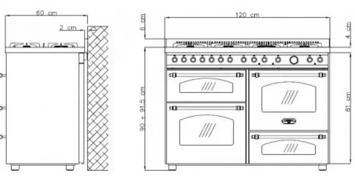 Варочный центр Lofra P126SMFE+MF/2Ci