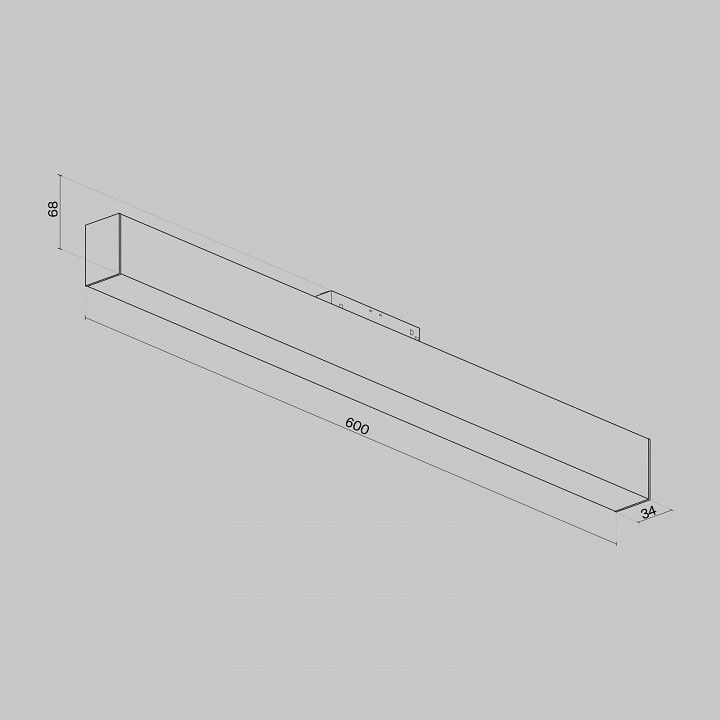 Накладной светильник Maytoni Technical Basis TR012-2-20W3K-B