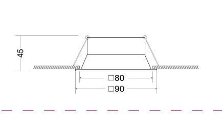 Встраиваемый светильник Maytoni Dot DL029-2-01B