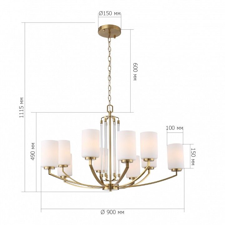 Подвесная люстра ST-Luce BRASS SL1403.303.10