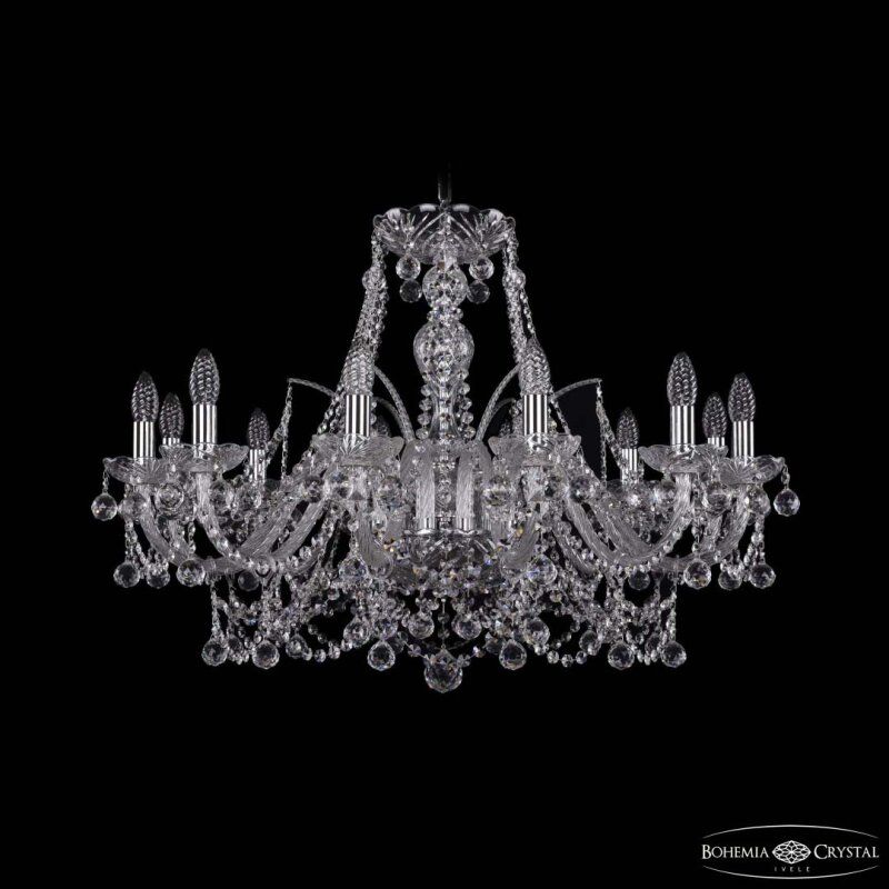 Подвесная люстра Bohemia Ivele Crystal 1411 1411/12/300 Ni Balls