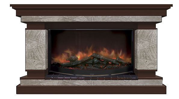 Комплект из электрокамина напольного и портала (143x45x82.5 см) Лорд Марсель Rondo 86 ЛО000022