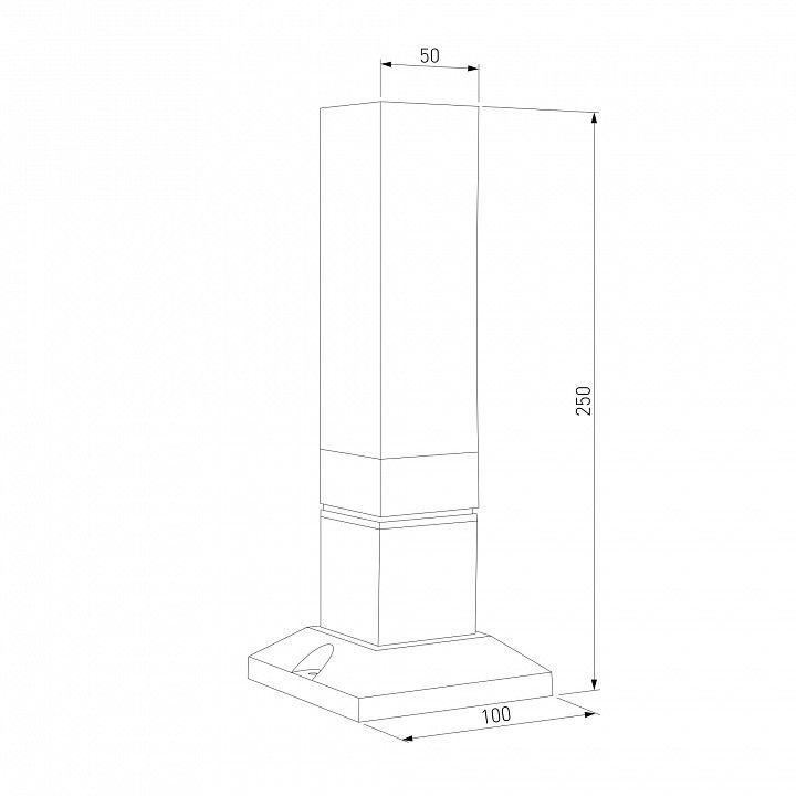 Наземный низкий светильник Elektrostandard  1536 TECHNO LED