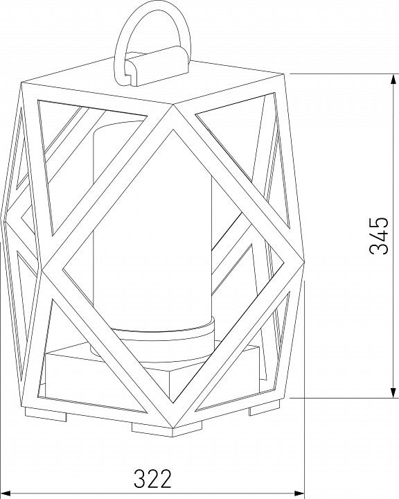 Наземный низкий светильник Elektrostandard Ambra a056234