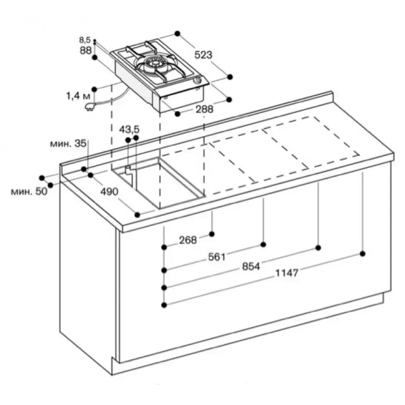 Варочная панель Gaggenau VG 231-234
