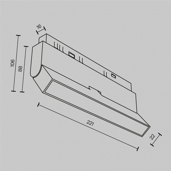 Накладной светильник Maytoni Technical Базис поворотный TR036-2-12W2.7K-B