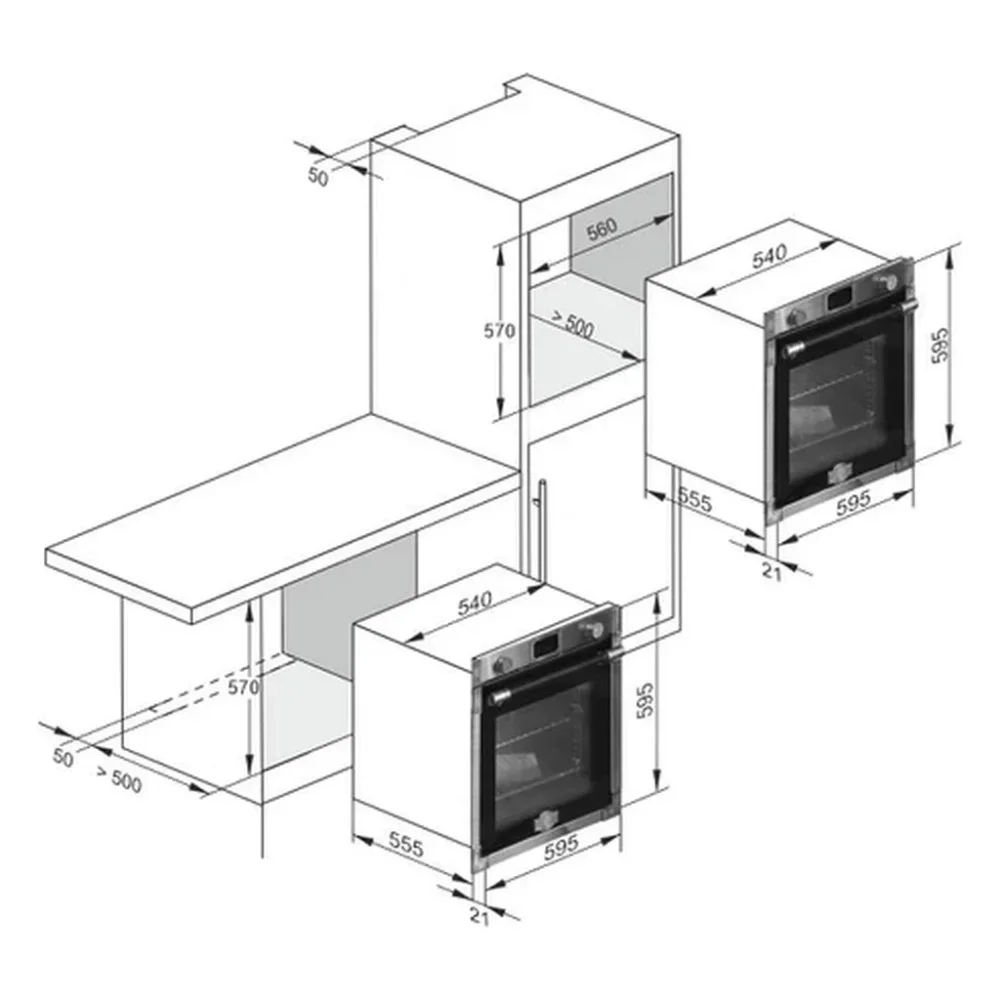 Духовой шкаф Kaiser EH 6306 N RS