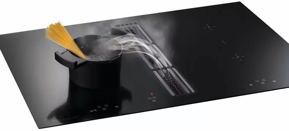 Варочная панель с вытяжкой Kuppersbusch KMI 9800.0 SR Gold