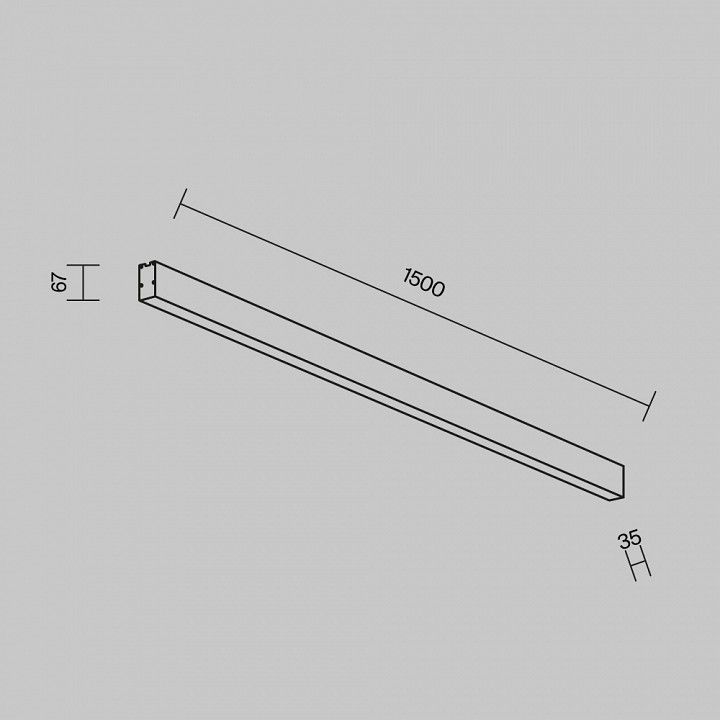 Накладной светильник Maytoni Technical Накладные линейные светильники LL311038