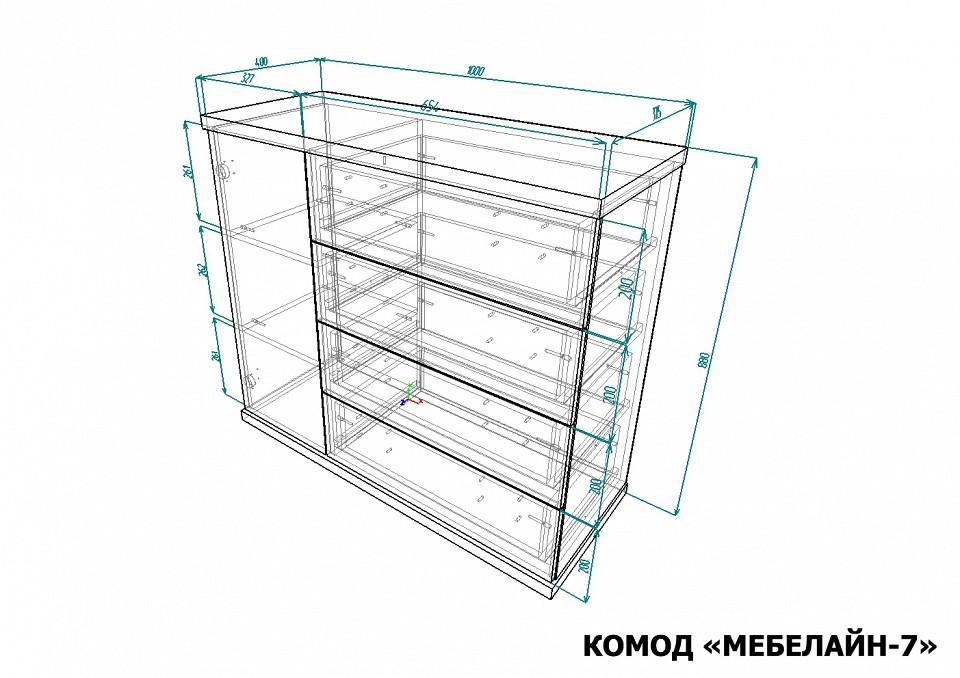 Комод Мебелайн-7