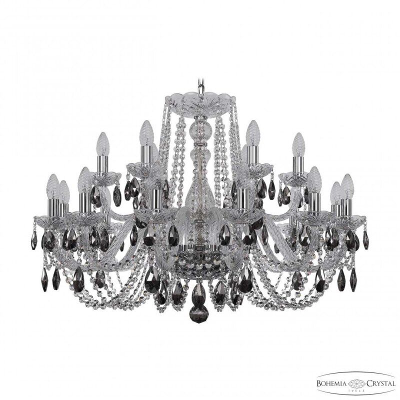 Подвесная люстра Bohemia Ivele Crystal 1402 1402/12+6/300 Ni K731