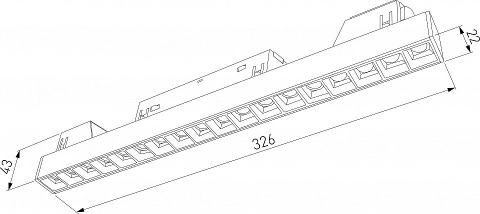 Встраиваемый светильник Elektrostandard Slim Magnetic a066585