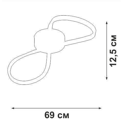 Накладной светильник Vitaluce V3779 V3779-1/1PL